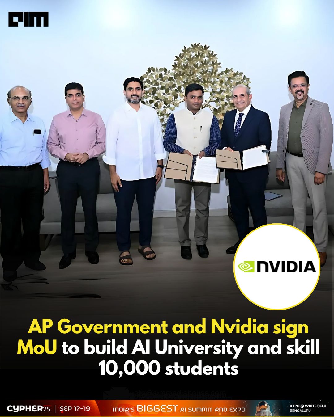Andhra Pradesh and NVIDIA partner to boost AI education and startups | AIM posted on the topic | LinkedIn