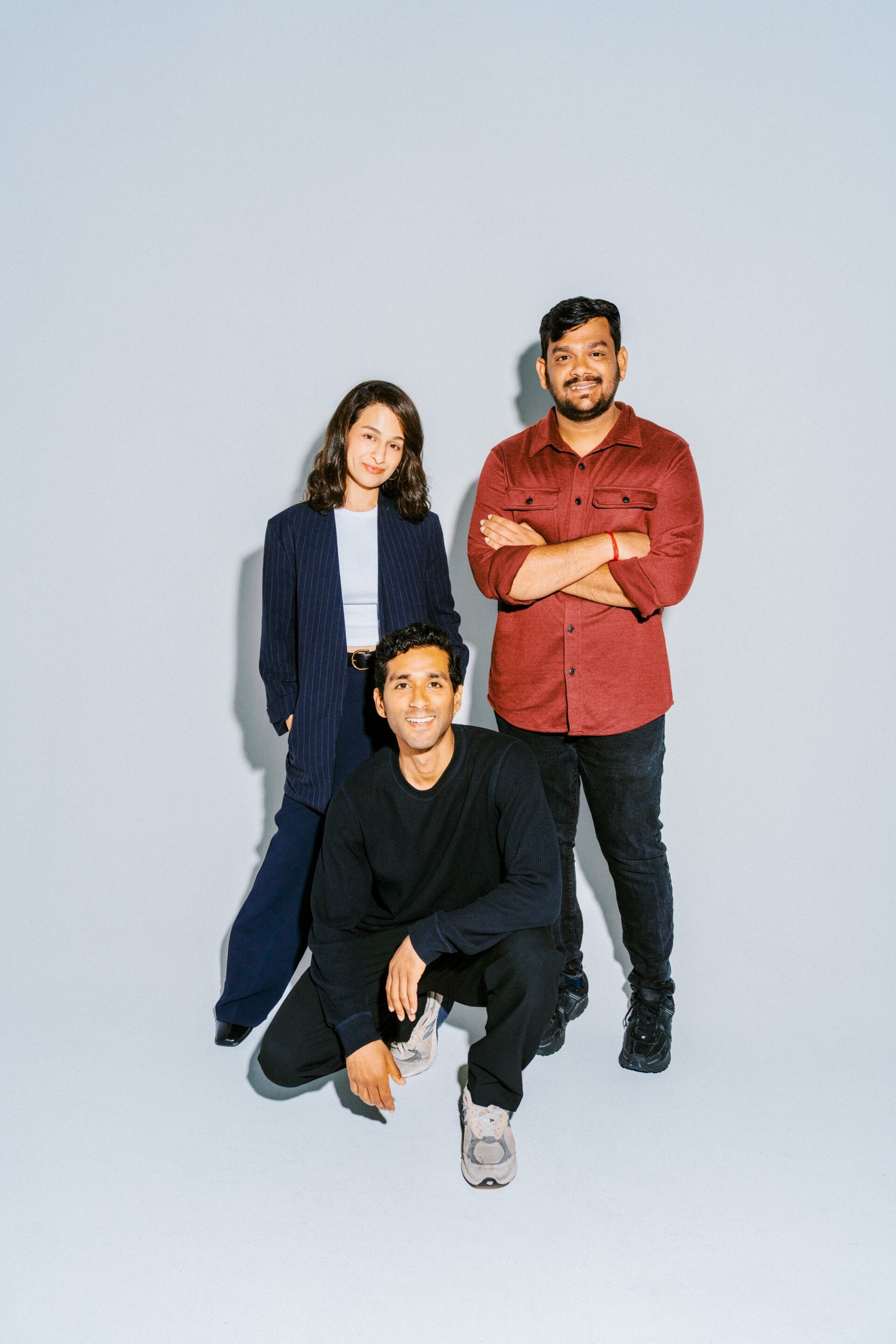 From left to right: Rhea Karimpanal, CPO, Chandru Shanmugasundaram, CTO, and John Jacob, CEO, Burnt