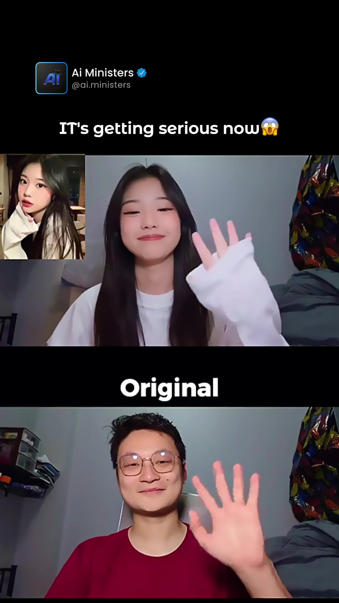 @ai.ministers AI technology is now enabling real-time face replacement in live v…