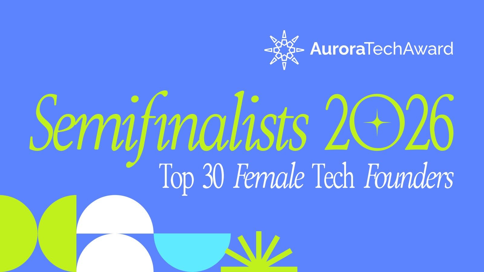 Aurora Tech Award names Top 30 female-led startups across emerging markets