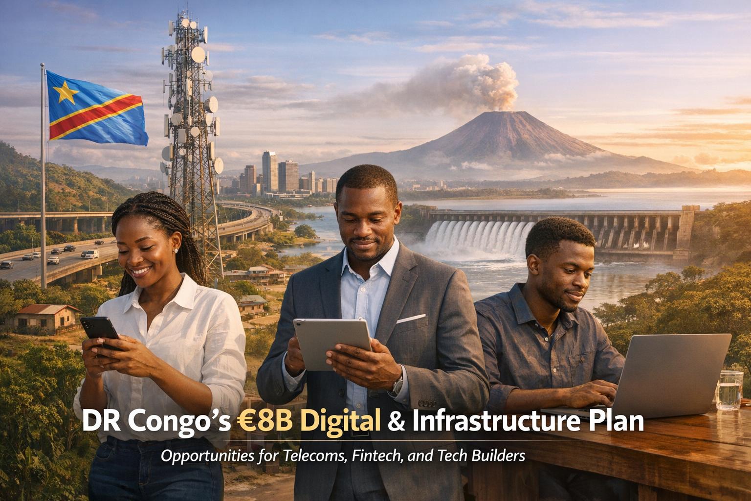 DR Congo’s €8B Digital & Infrastructure Plan: Opportunities for Telecoms, Fintech, and Tech Builders