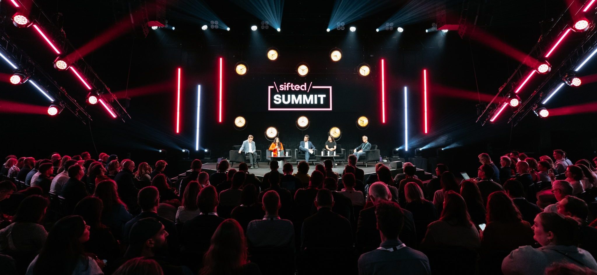 The opening panel on the Main Stage of Sifted Summit 2025