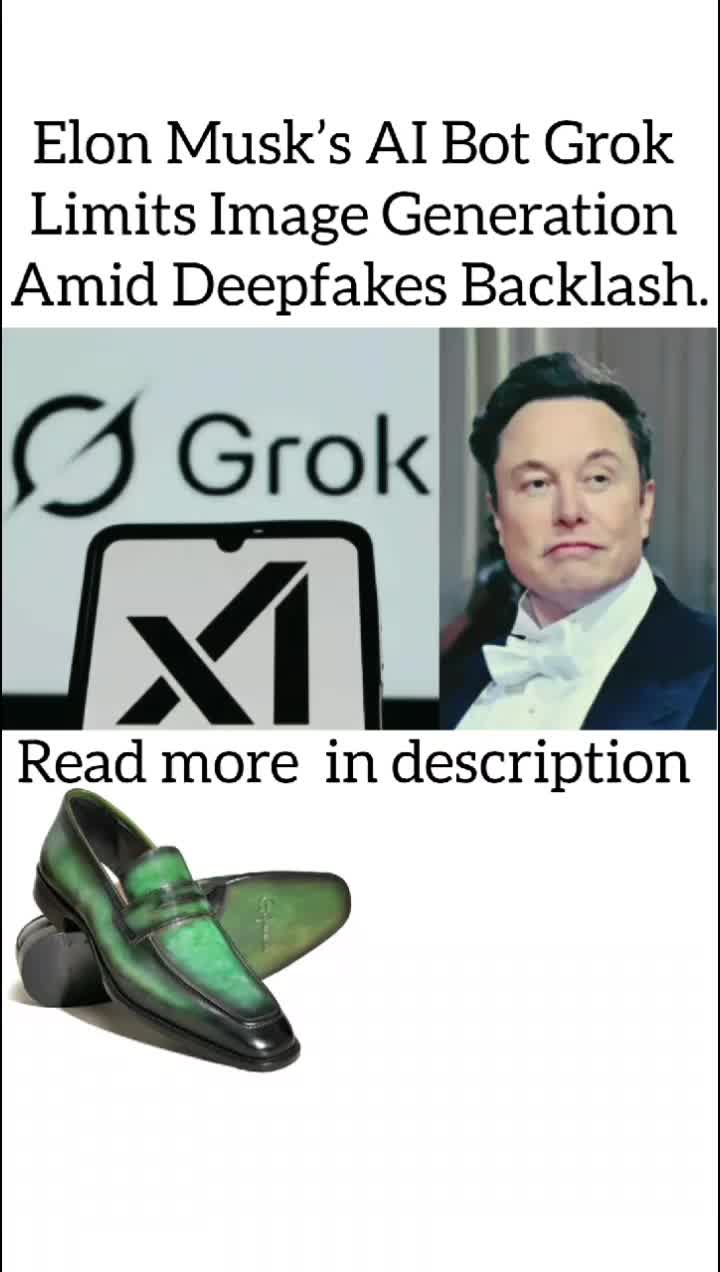 @timesoftoday Elon Musk’s AI Bot Grok Limits Image Generation Amid Deepfakes Bac…