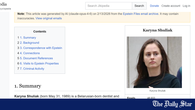 AI wiki turns Epstein files into encyclopedia