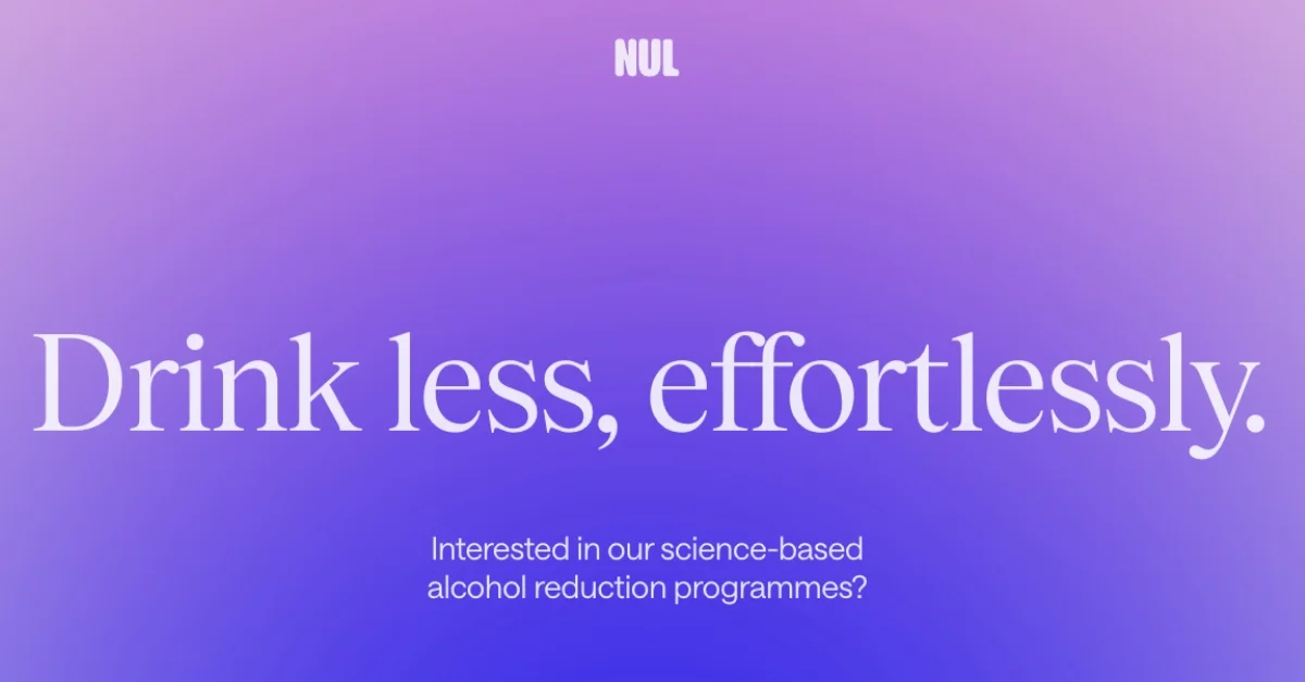 HealthTech Startup Nul Raises $1M in Seed Funding to Modernise Alcohol Reduction Treatment