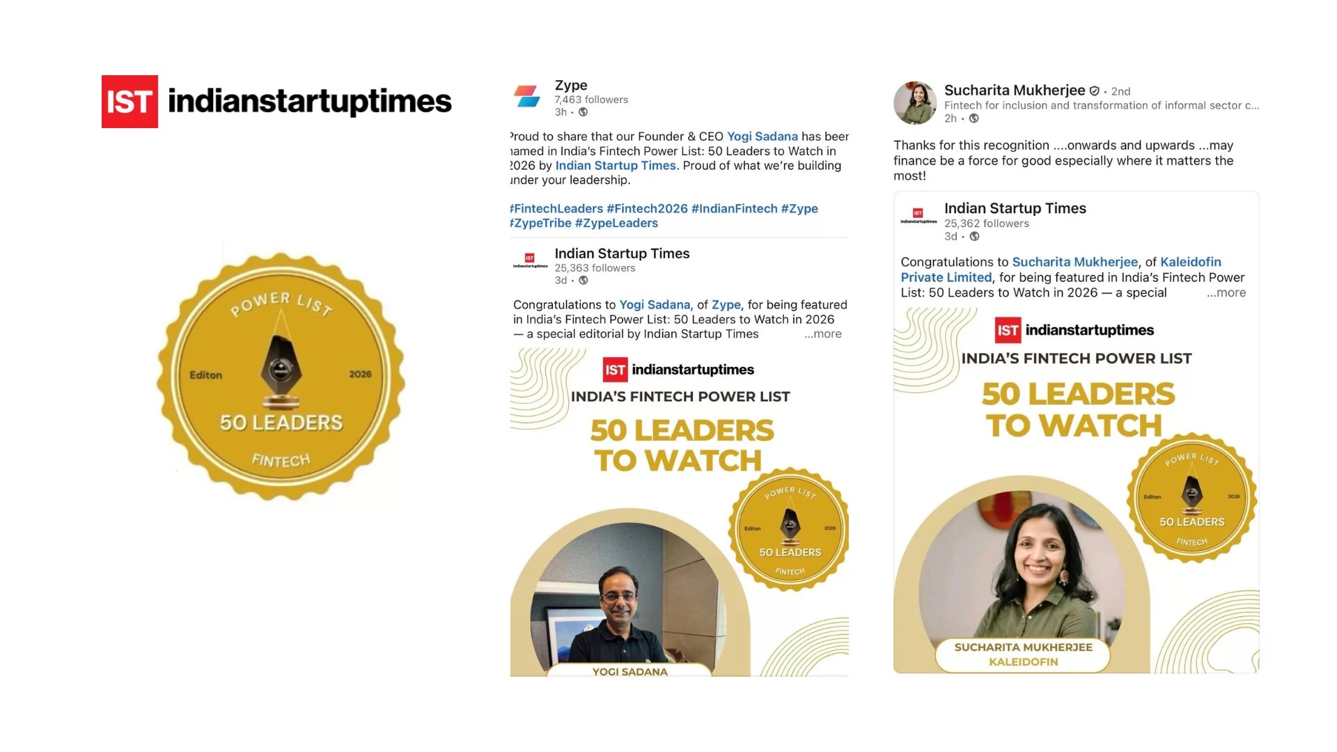 India’s Fintech Power List: 50 Leaders to Watch in 2026 - Indian Startup Times