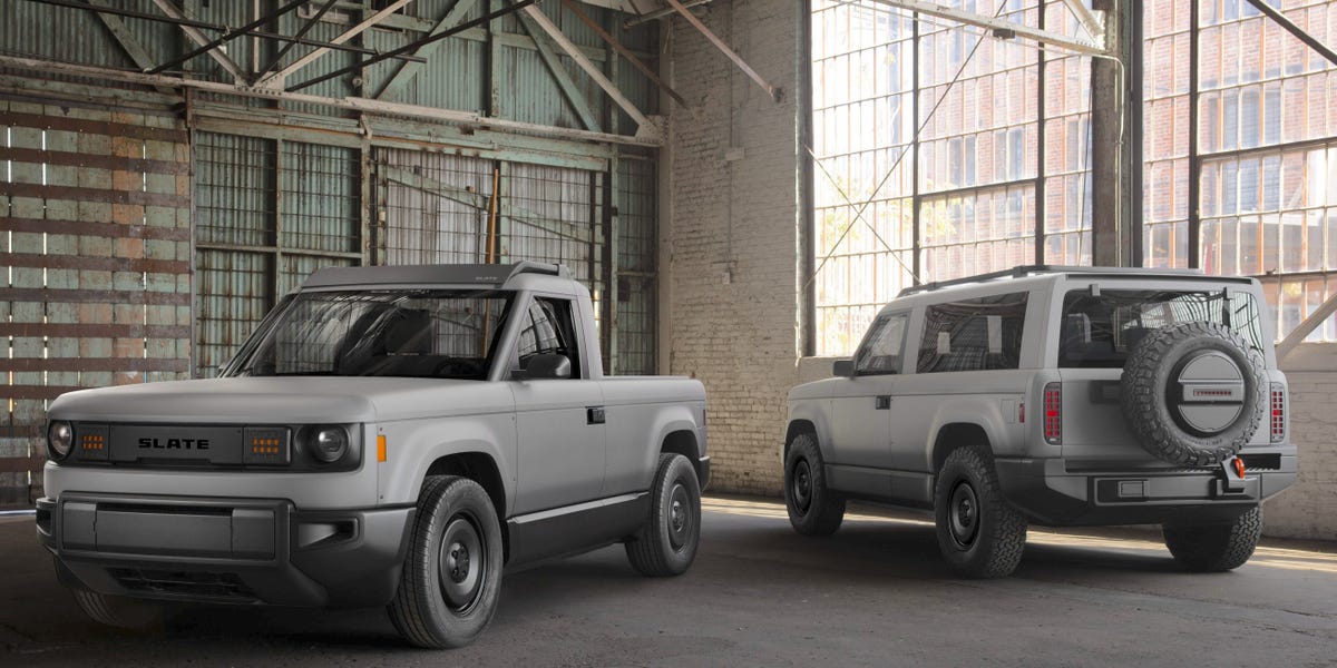 Jeff Bezos-backed Slate Auto wants to take on Tesla and Rivian with this $25,000 electric truck