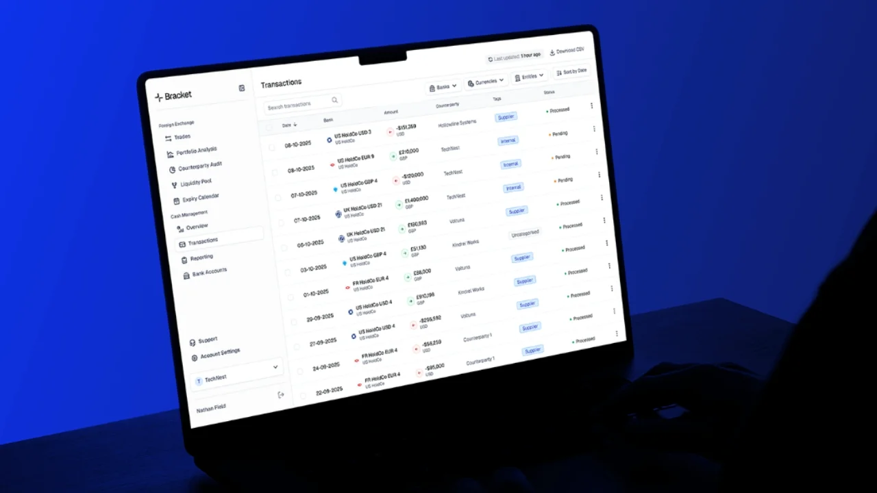 London Fintech Bracket Raises $7M Seed Funding to Replace Spreadsheets With AI-Powered Treasury Intelligence
