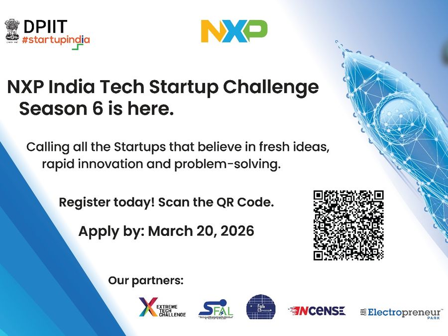 NXP India Tech Startup Challenge Season 6 Opens Applications