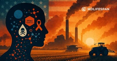 "Environmental toxins are THE silent drivers of today's most devastating diseases - from neurodegeneration to cardiovascular disease, immune dysfunction, cancer, chronic fatigue, and infertility. MDLifespan exists to remove them," said Paul Savage, MD, founder and CEO of MDLifespan.