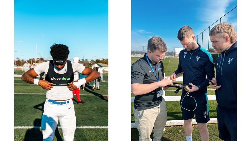 PlayerData being used by various athletes.