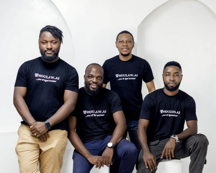 A photo of the Modulaw AI founders /techpoint.africa
