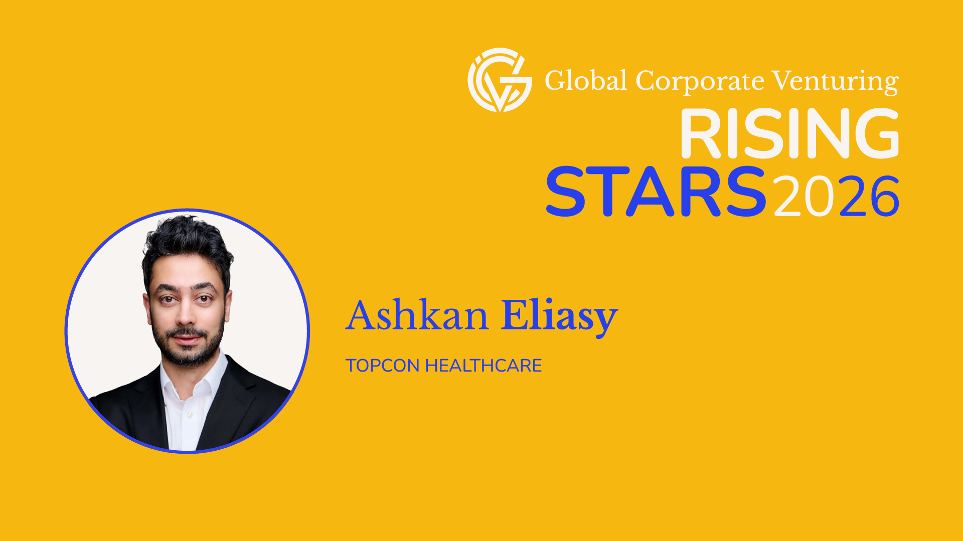 Rising Stars 2026: Ashkan Eliasy, Topcon Healthcare