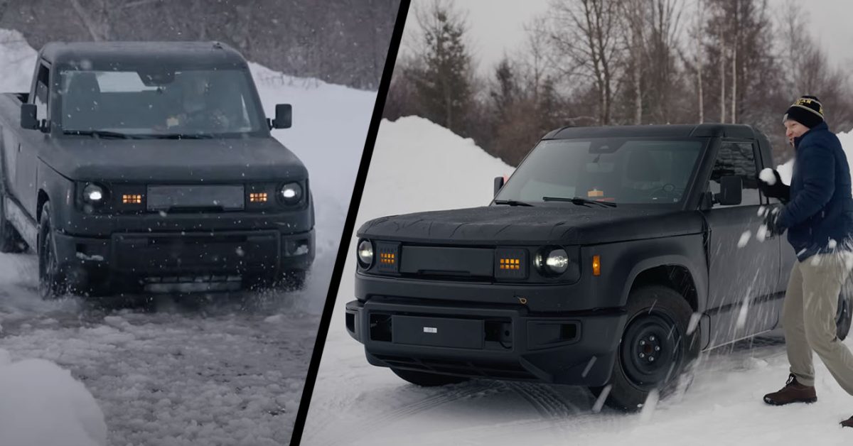 Slush pits and snowball fights: Slate's upcoming pickup endures winter testing [Video]