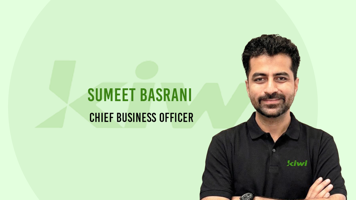 Fintech startup Kiwi appoints Sumeet Basrani as CBO