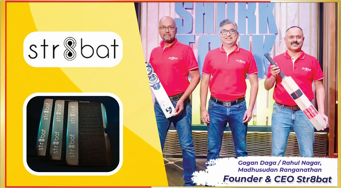 The Journey of Str8bat’s Founders, Gagan Daga, Rahul Nagar and Madhusudan Ranganathan  Building a Sports Technology Startup an