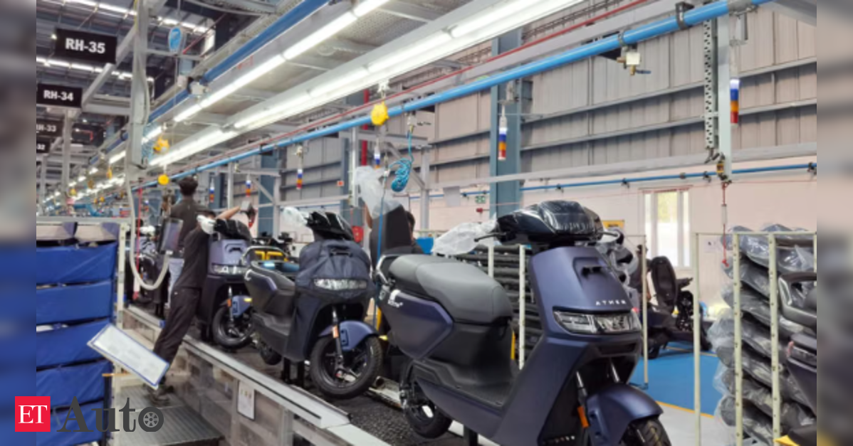 Ather, Euler flag absence of level playing field as startups kept out of auto PLI
