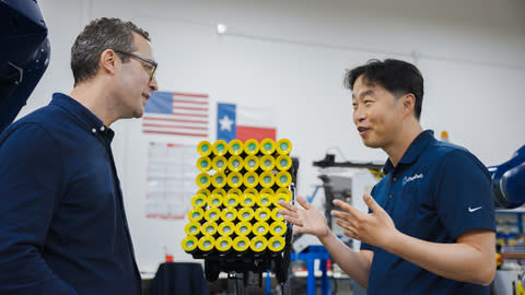 John Hughes, Head of AI and Innovation Policy at Coupang, and Youngmok “Mok” Yun, CEO and Founder of Contoro.