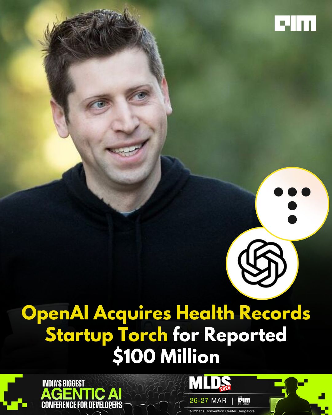 OpenAI Acquires Torch for Health and Wellness Features | AIM posted on the topic | LinkedIn