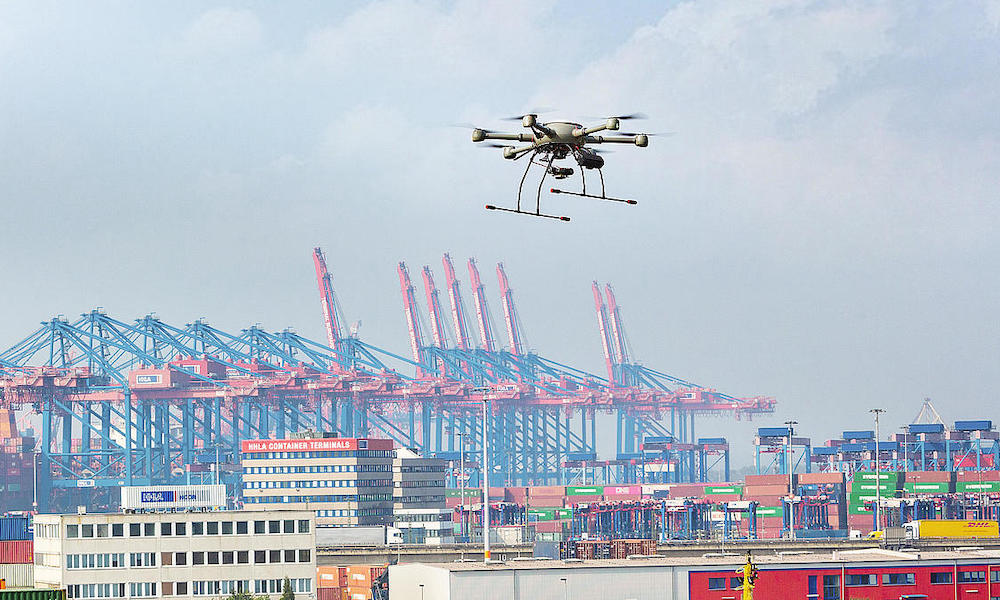 AI-powered drones and rovers enter live operations at Singapore terminal - Splash247