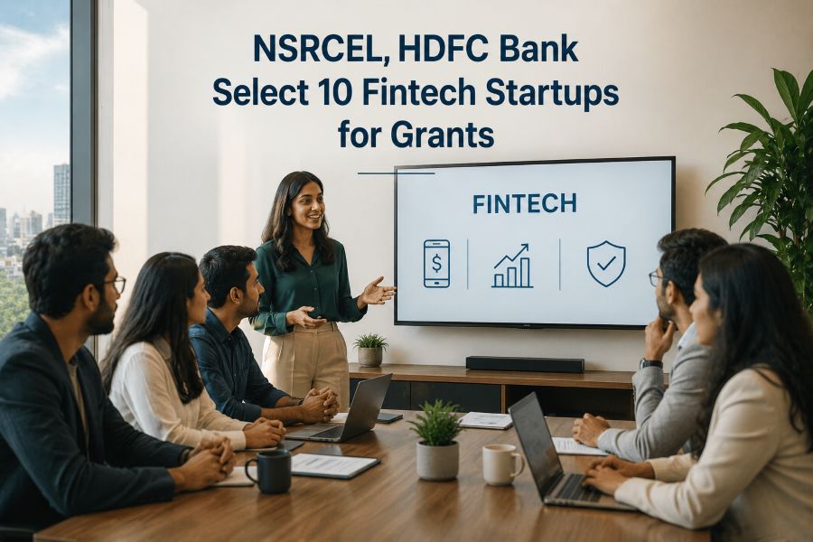 NSRCEL, HDFC Bank Select 10 Fintech Startups for Grants