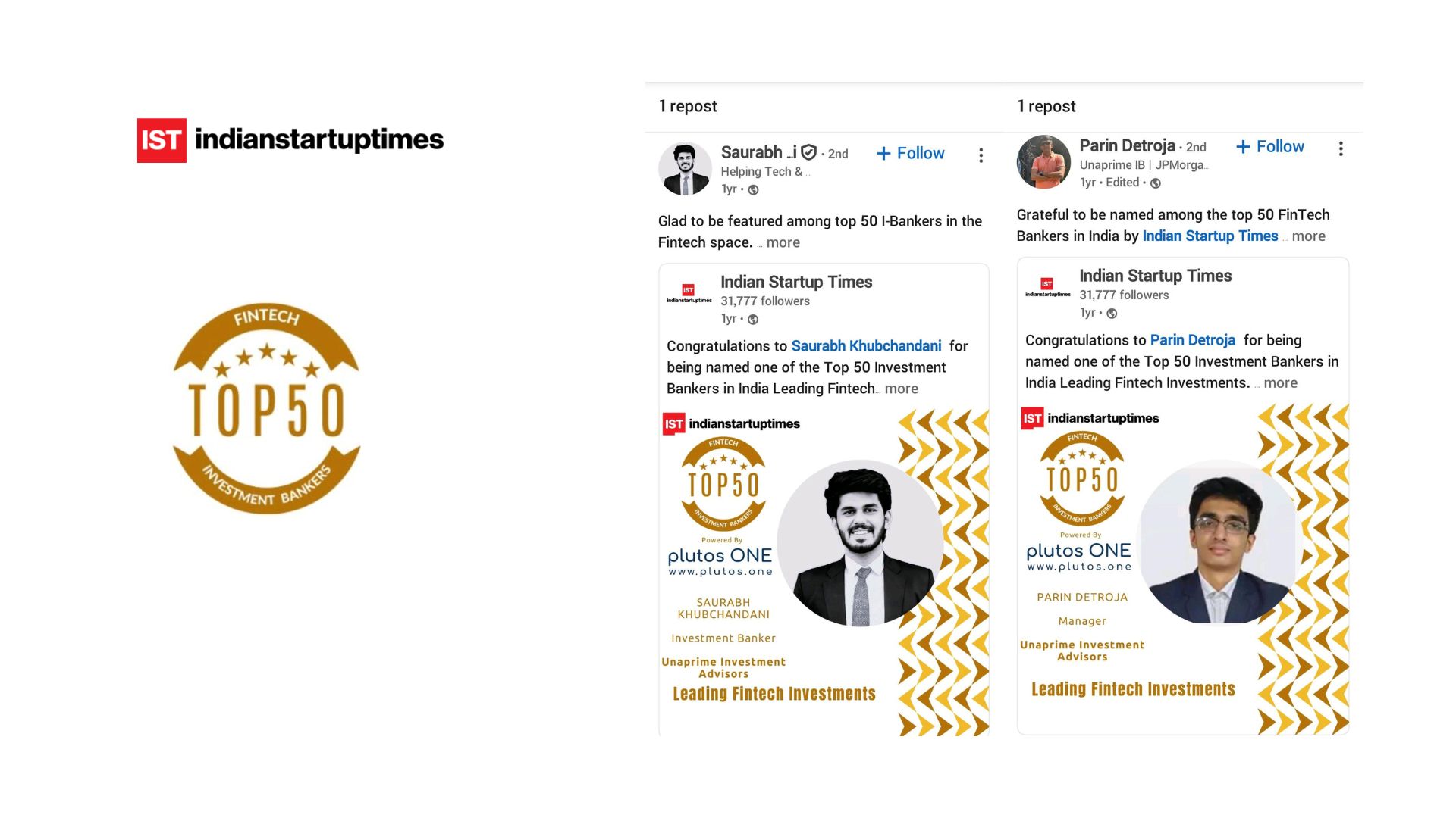 Top 50 Investment Bankers in India Leading Fintech Investments - Indian Startup Times
