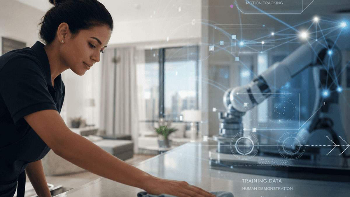 AI Startup Offers Free Cleaning to Train Robot Replacements
