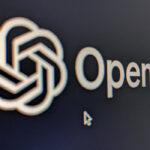 The OpenAI logo on a computer screen.