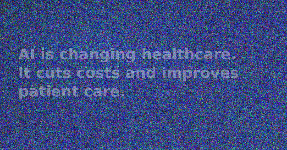 AI Promises Healthcare Cost Reduction