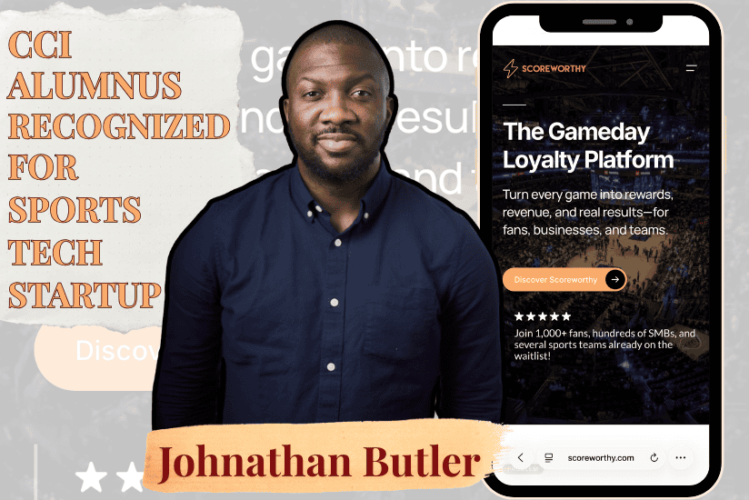 CCI Alumnus Johnathan Butler Gains Recognition for Sport-Tech Startup - News & Events