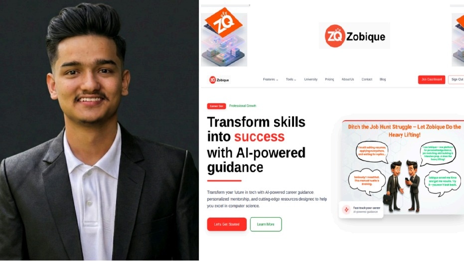 How a BTech student turned friends' career questions into the AI startup Zobique