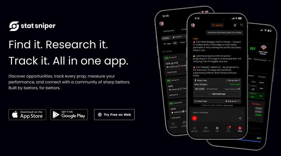 Stat sniper ai sports betting app