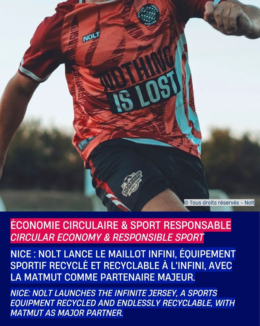 NOLT Nice: 100% recyclable Infinite Jersey - Invest in Côte d'Azur
