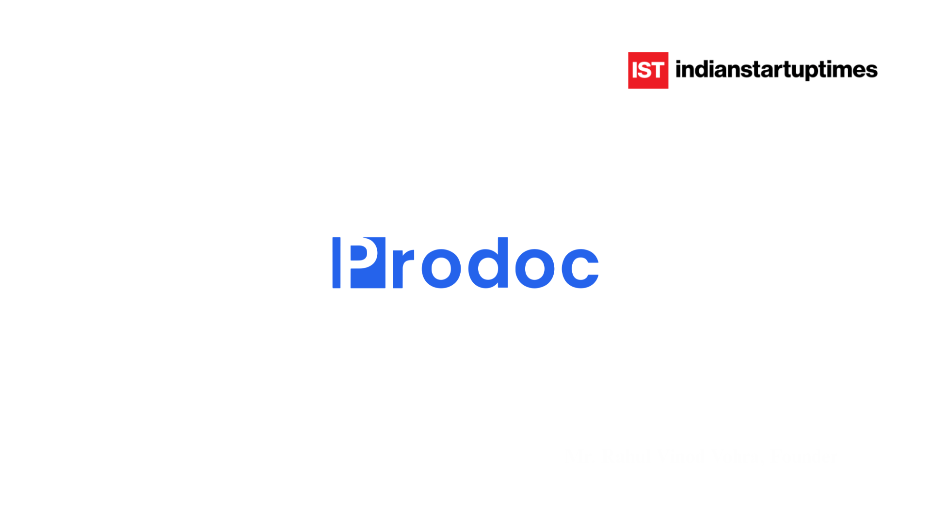 Prodoc AI Raises Seed Funding from Dr A. Velumani Family Office to Build AI Intelligence Layer for Hospitals - Indian Startup Times