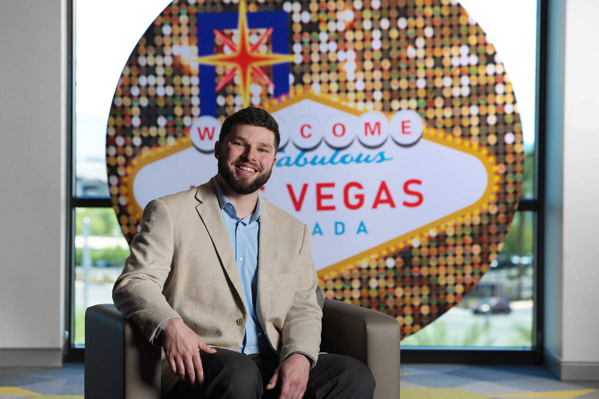 Odditt chief executive officer Matt Bresler is photographed at UNLV Black Fire Innovation Wedne ...