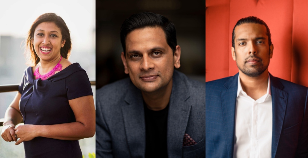 Left to right: Maya Hari, co-founder and chair; Hari V Krishnan, co-founder and CEO; Sandeep Suvarna, co-founder and CMO