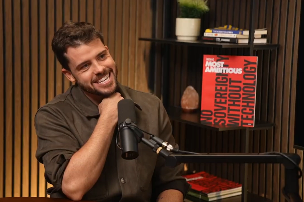 Daniel Eberhard in The BetaKit Podcast studio