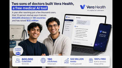 Two sons of doctors built Vera Health, a free medical AI tool; a year after reaching just a few thousand users, their 12-person startup says it serves 800,000 clinicians in 190 countries and has raised $32 million