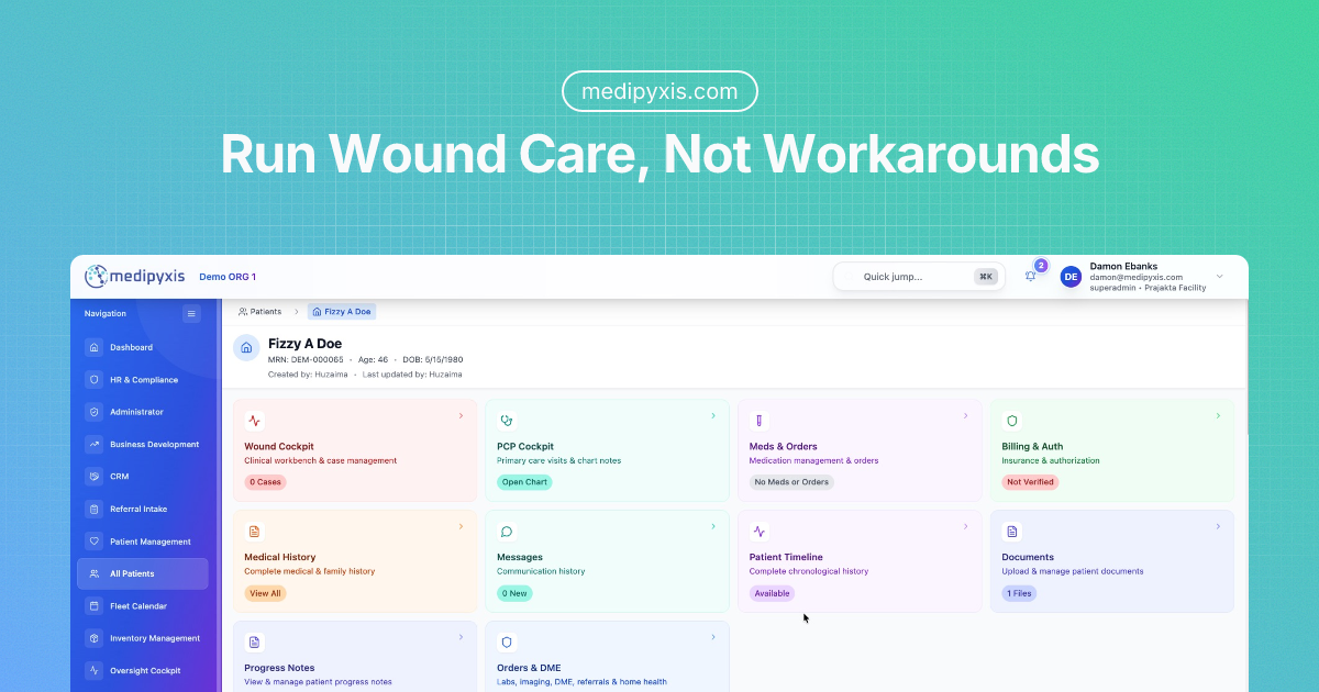 Venture Medical Acquires Wound Care EHR Startup Medipyxis to Unify Clinical Documentation and Billing